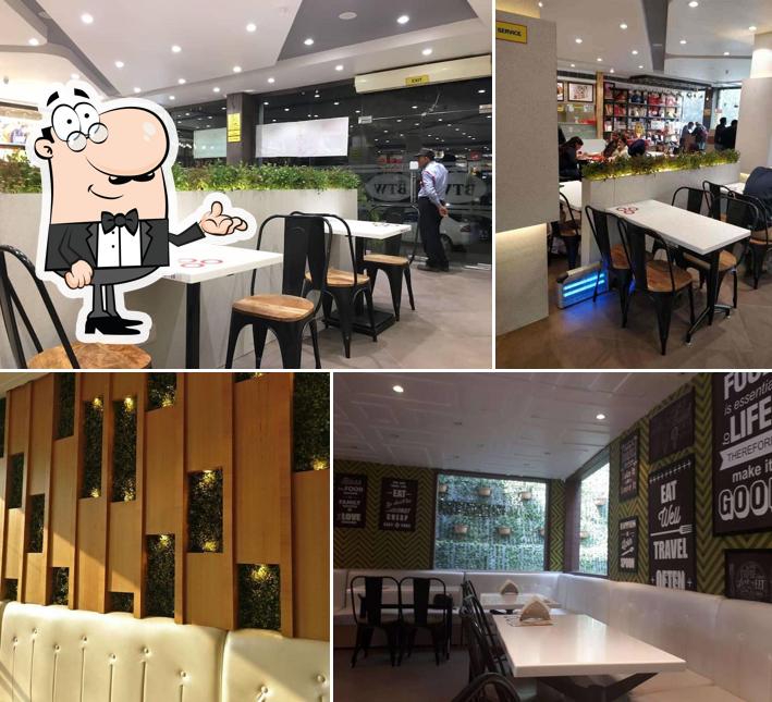 Take a seat at one of the tables at BTW