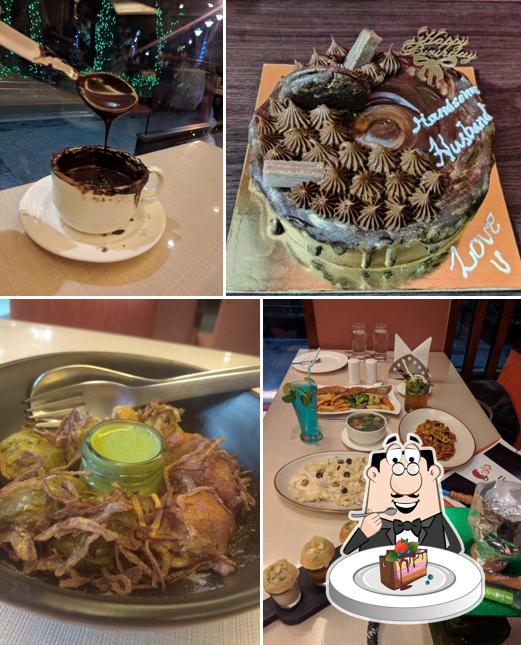 Chocolate cake at Brewing affair cafe