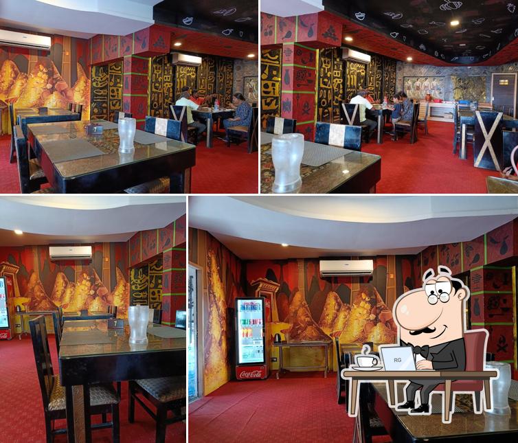 The interior of Ali Baba40 Golden Dishes Restaurant