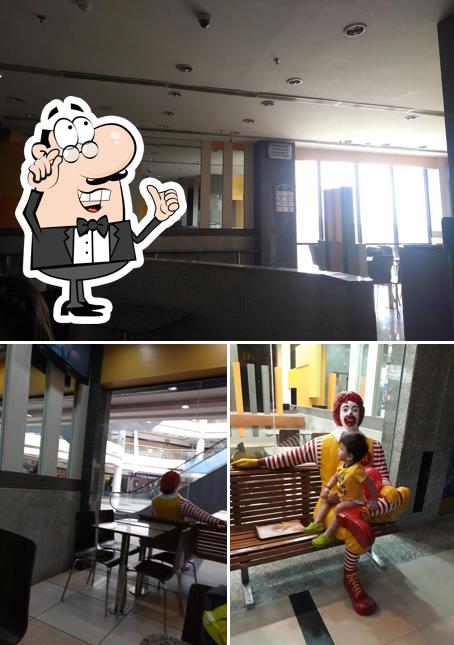 The interior of McDonald's