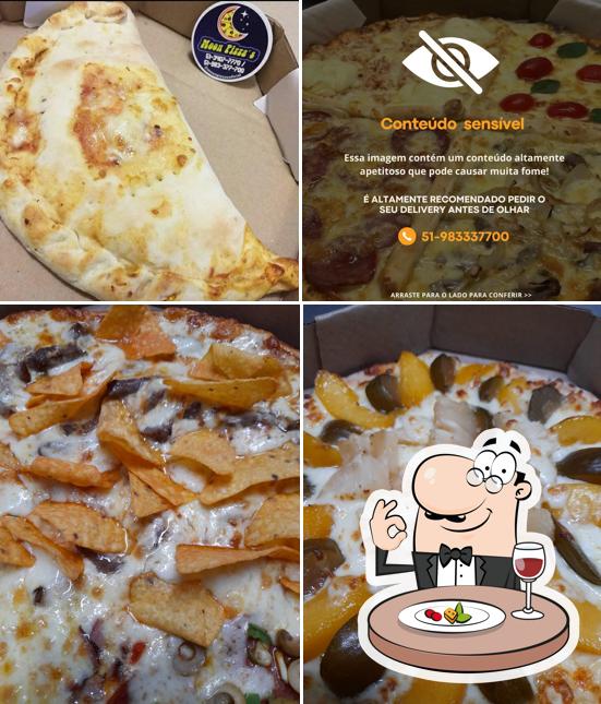 Platos en Moon Pizzas