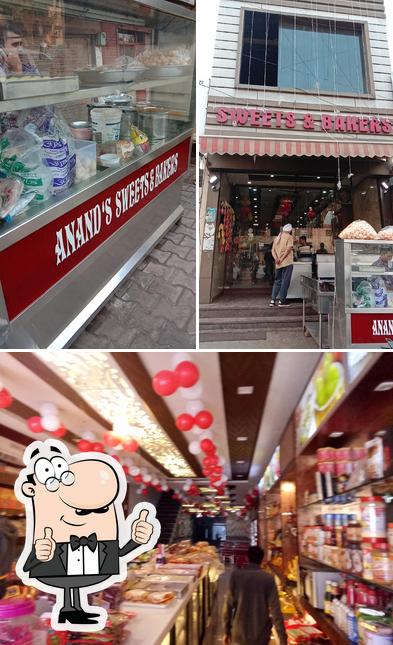 Here's a picture of Anand's Sweets & Bakers