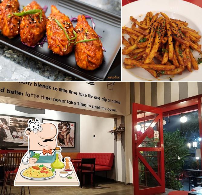 Among different things one can find food and interior at Cafe Peter Baner