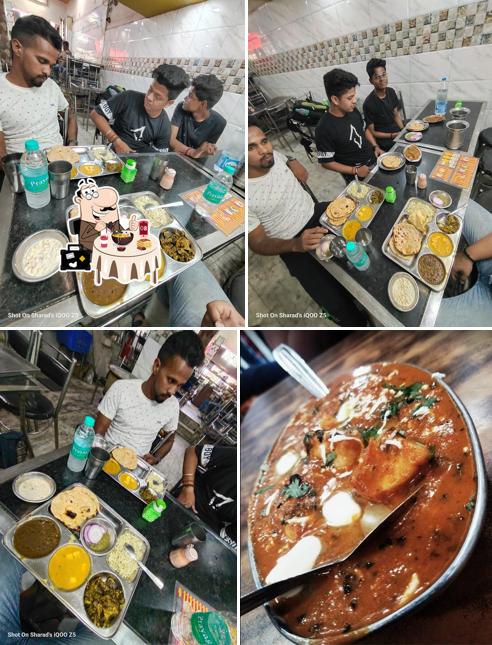 Food at Swadisht bhojnalya (Punjabi Dhaba)
