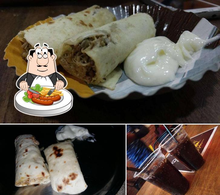 The image of Shawarma Wala’s food and beer