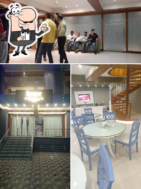 The interior of KESAR Veg Restaurant And Cafe