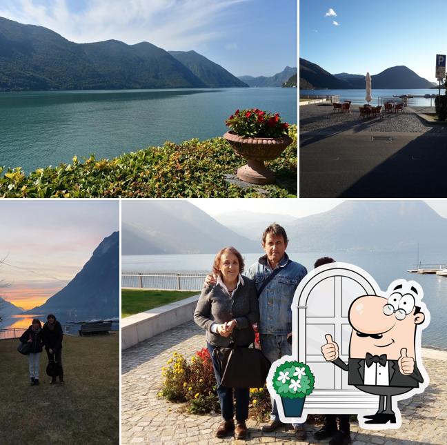 Puoi goderti l'aria fresca da seduto all'esterno di Bar Modulus 2000