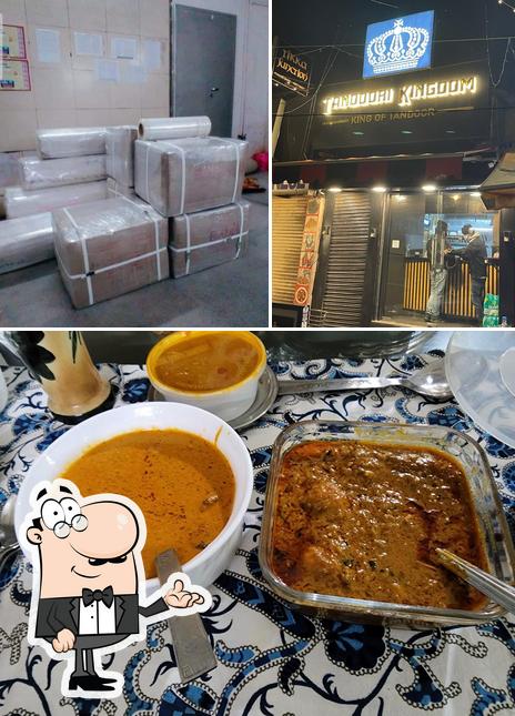 The restaurant's interior and food