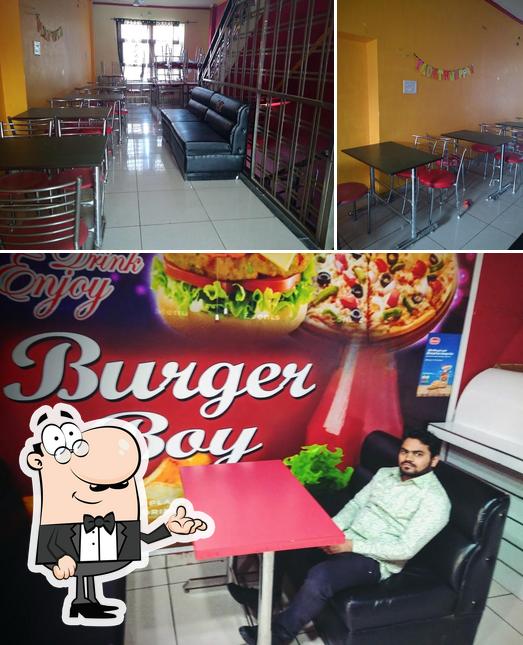 The interior of Burger Boy