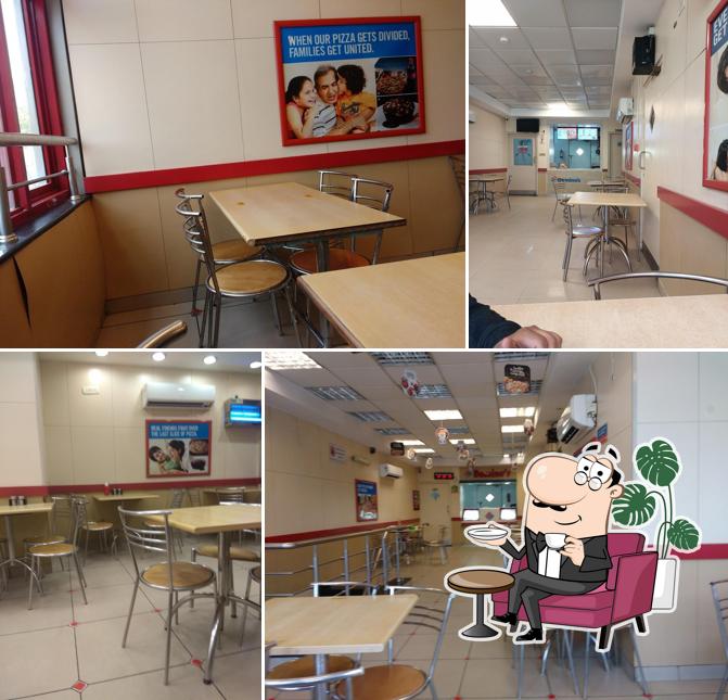 The interior of Domino's Pizza Sector 64, Sahibzada Ajit Singh Nagar