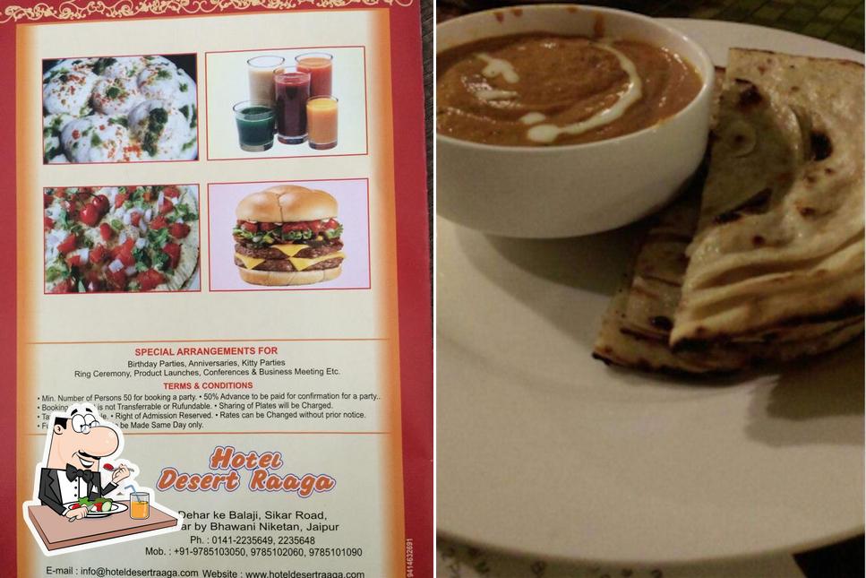 Food at Hotel Desert Raaga Restaurant