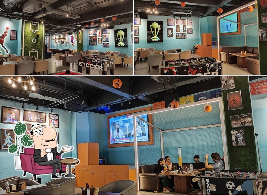 The interior of Dug Out Lounge