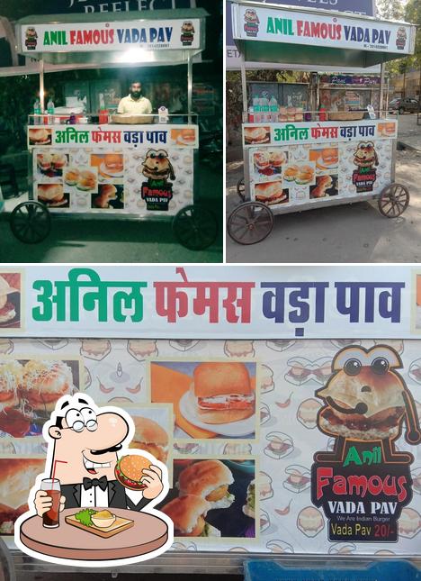 Order a burger at Anil Famous Vada Pav