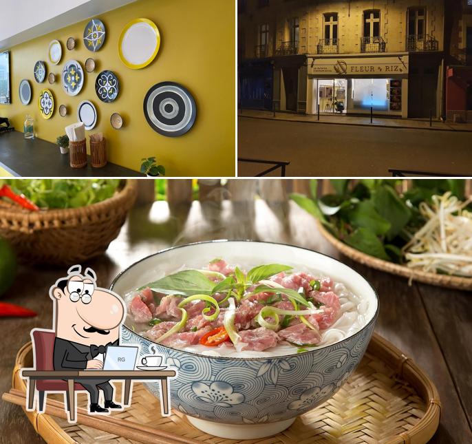 Voici l’image indiquant la intérieur et viande sur Fleur de Riz