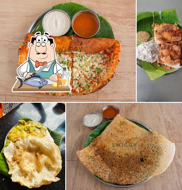 Grilled salmon at IDlee's