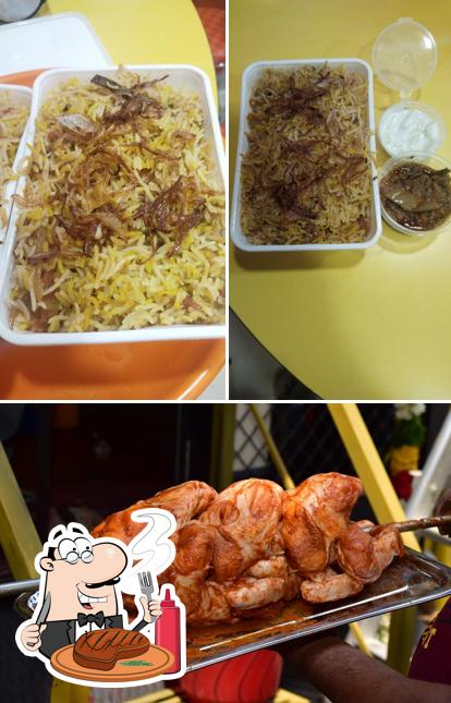 Try out meat dishes at BARBEQUE HOUSE