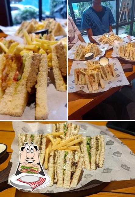 Club sandwich at Burger Lounge Ramanattukara