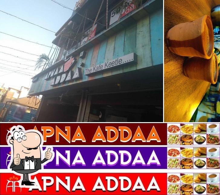 See this pic of Apna Addaa