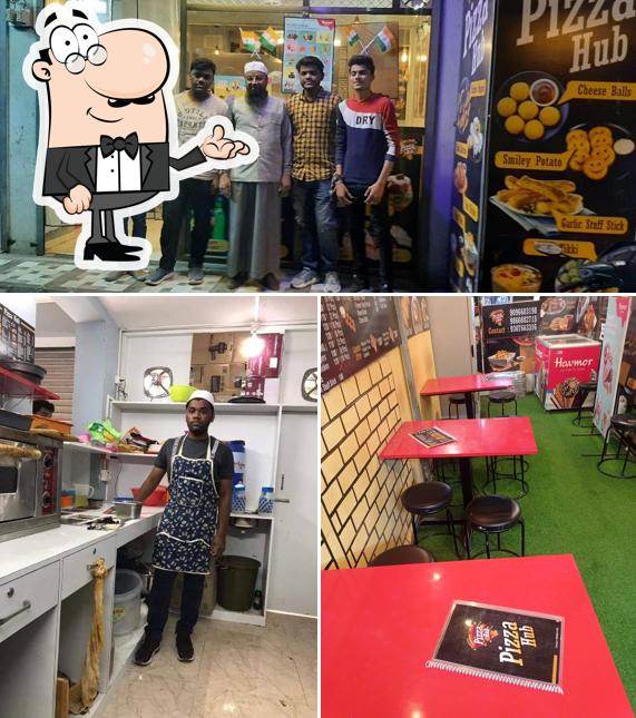 The interior of Pizza hub