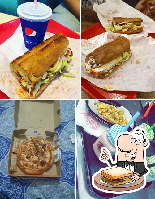 Order a sandwich at Super Panda