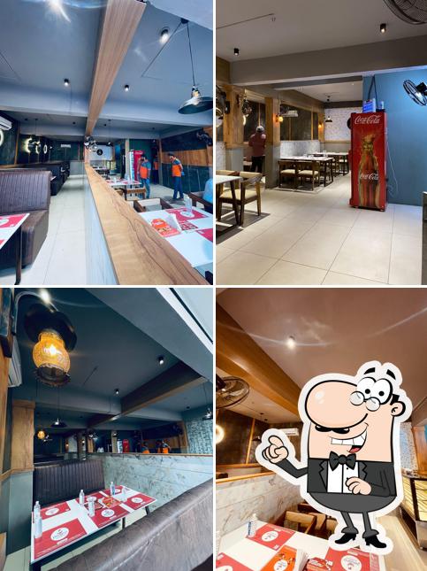 The interior of Poggop Restaurant Thrikaripur