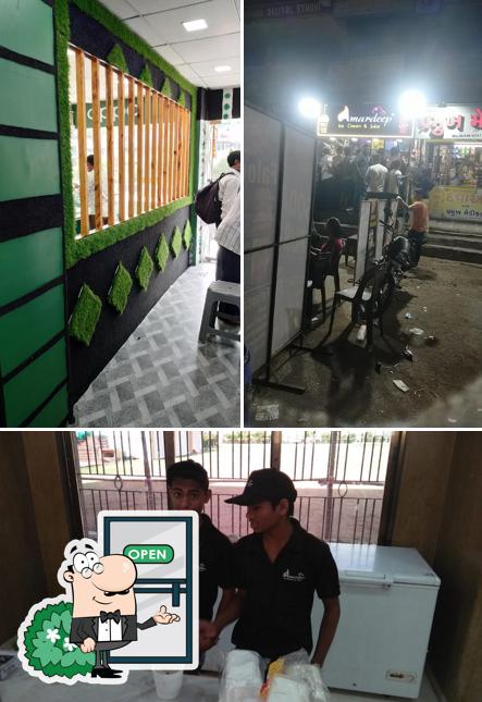 The exterior of Amardeep Ice Cream & Juice Center