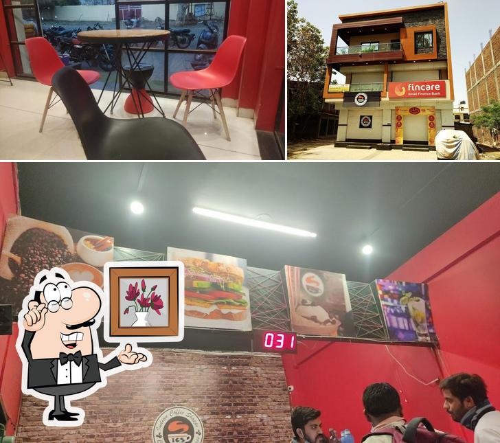 The restaurant's interior and exterior