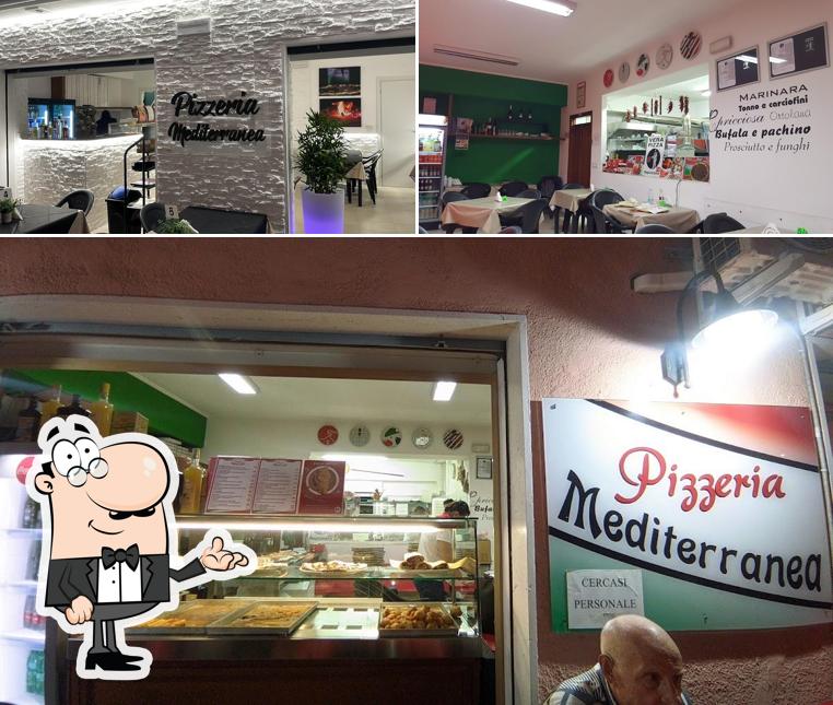 Gli interni di Pizzeria Mediterranea