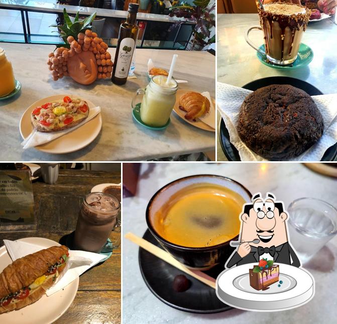 Bolo de chocolate em Oliva Cafe Boutique MAR