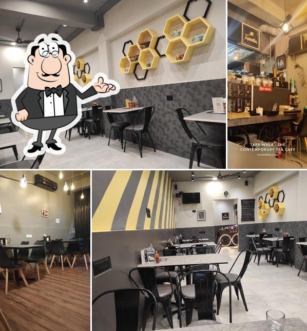 The interior of Tapriwala, the contemporary tea cafe