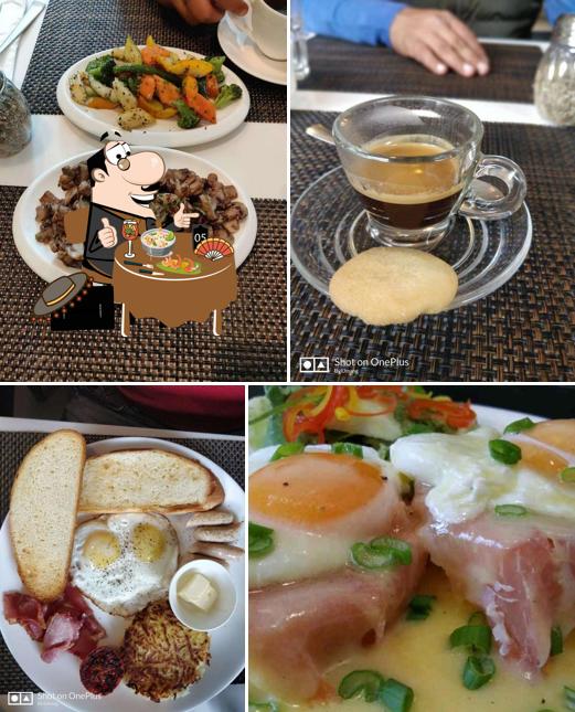 Food at The Blue Door Cafe