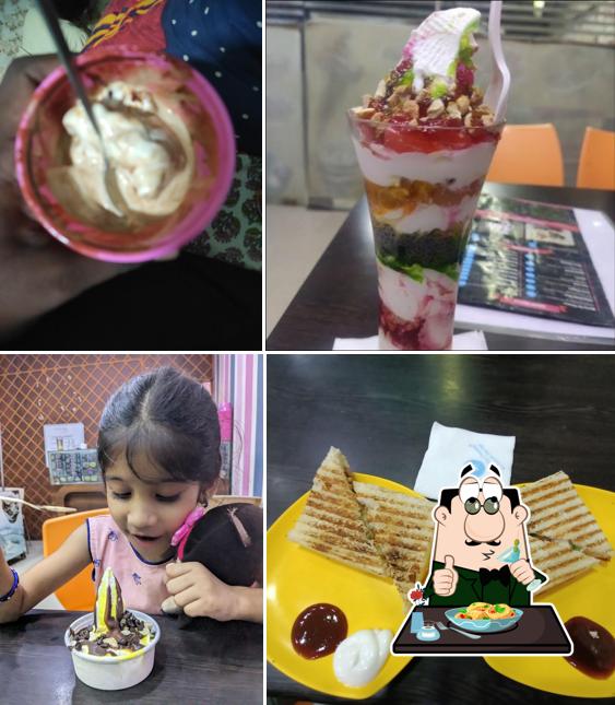 Food at CREAM EN CREAMY Italian Softy Ice cream parlour