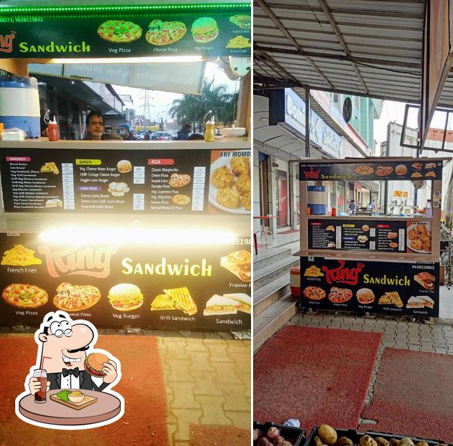 Try out a burger at King sandwich