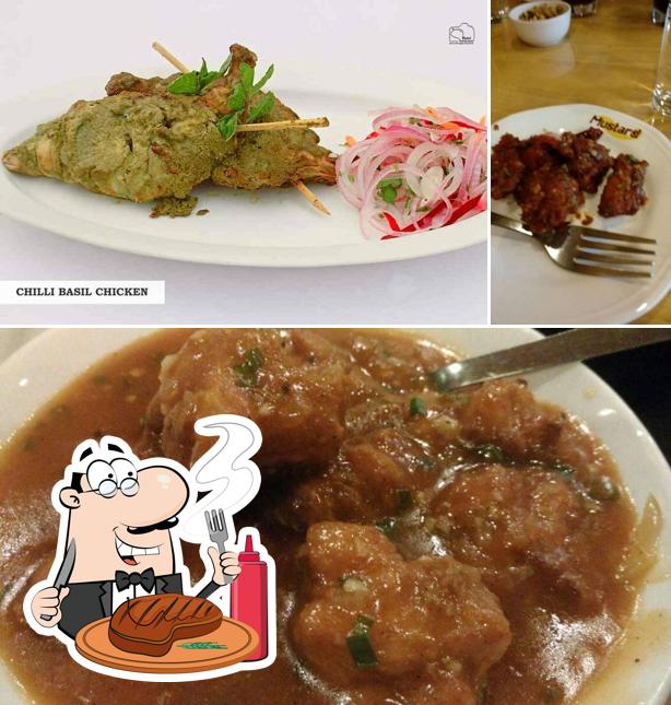 Get meat dishes at Mustard Restaurant & Bar