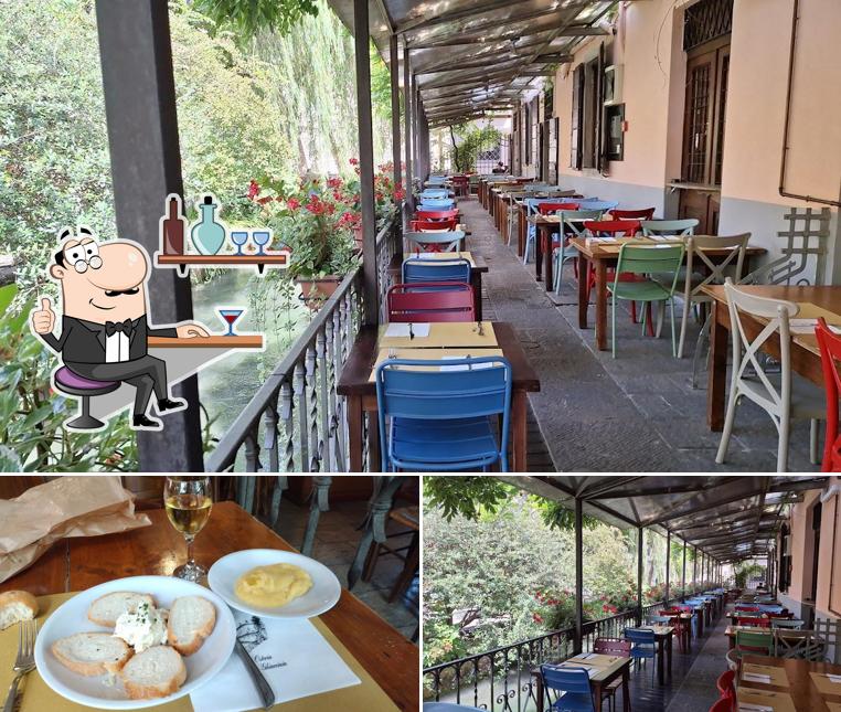 Gli interni di Osteria Alla Ghiacciaia