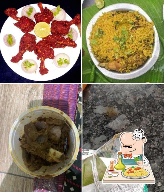 Food at Halli Mane Badoota Hotel