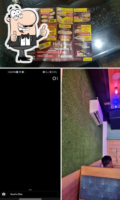 Look at the picture of Hello food