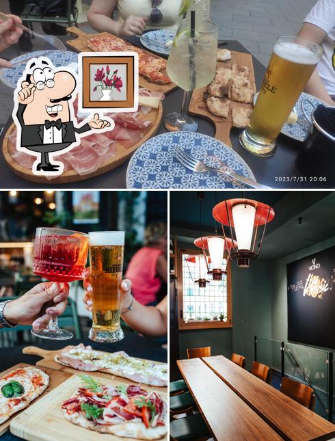 Gli interni di Vicino Enoteca