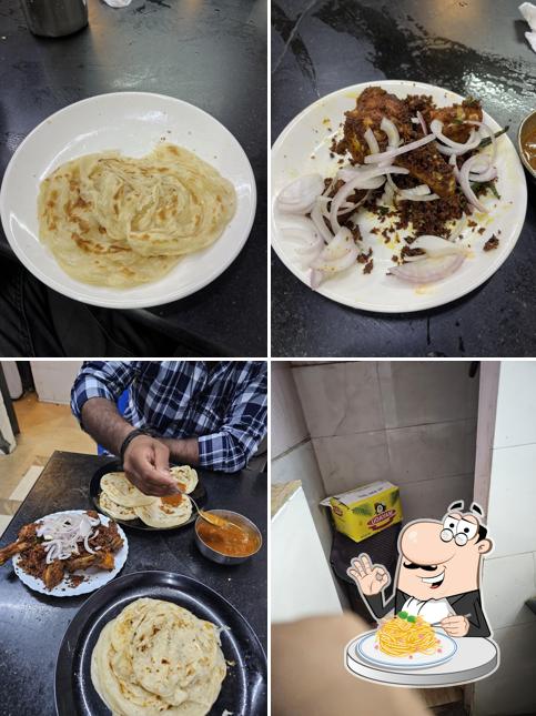 Spaghetti carbonara at KUZHIKKADA HOTEL