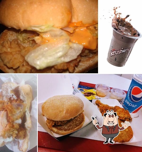 Pulled pork sandwich at KFC