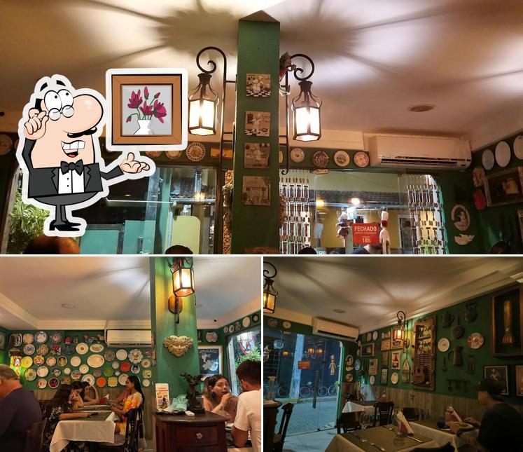 Veja imagens do interior do La Tratoria