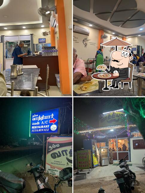 The restaurant's exterior and interior