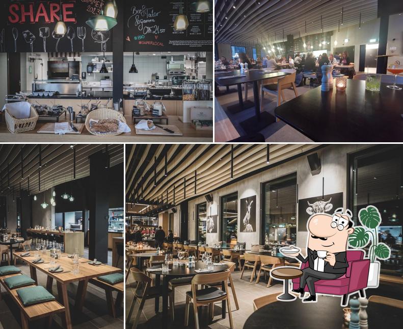 Gli interni di SHARE Restaurant&Bar at AVES Arosa