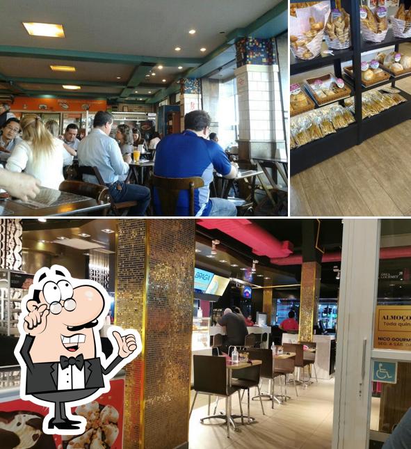 O interior do Nico Paneteria