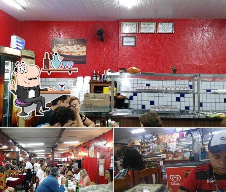 O interior do Point Nobre Churrascaria e Pizzaria