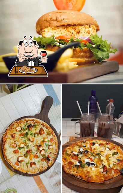 At Pair A Dice - Board Games Cafe, you can taste pizza