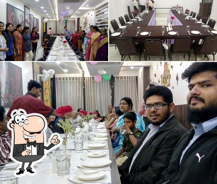 The interior of Indiana's Red Velvet Veg Restaurant