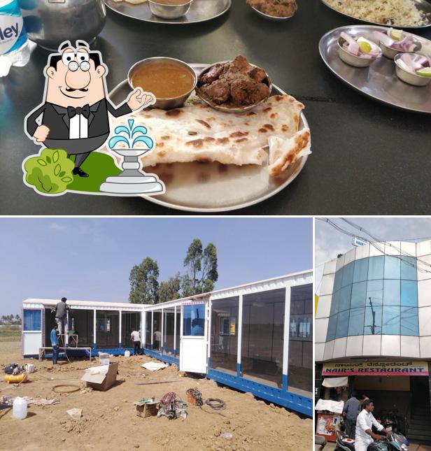 The photo of Nair Hotel’s exterior and food