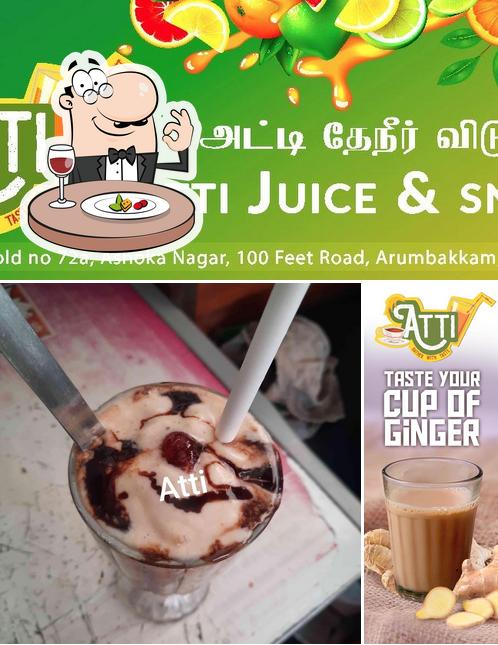 Among different things one can find food and beverage at Atti juice & snacks