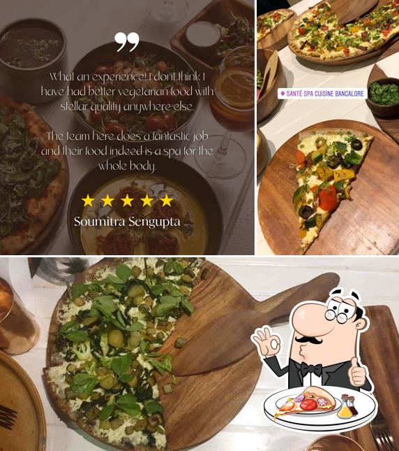 At Santé Spa Cuisine, Indiranagar, you can taste pizza